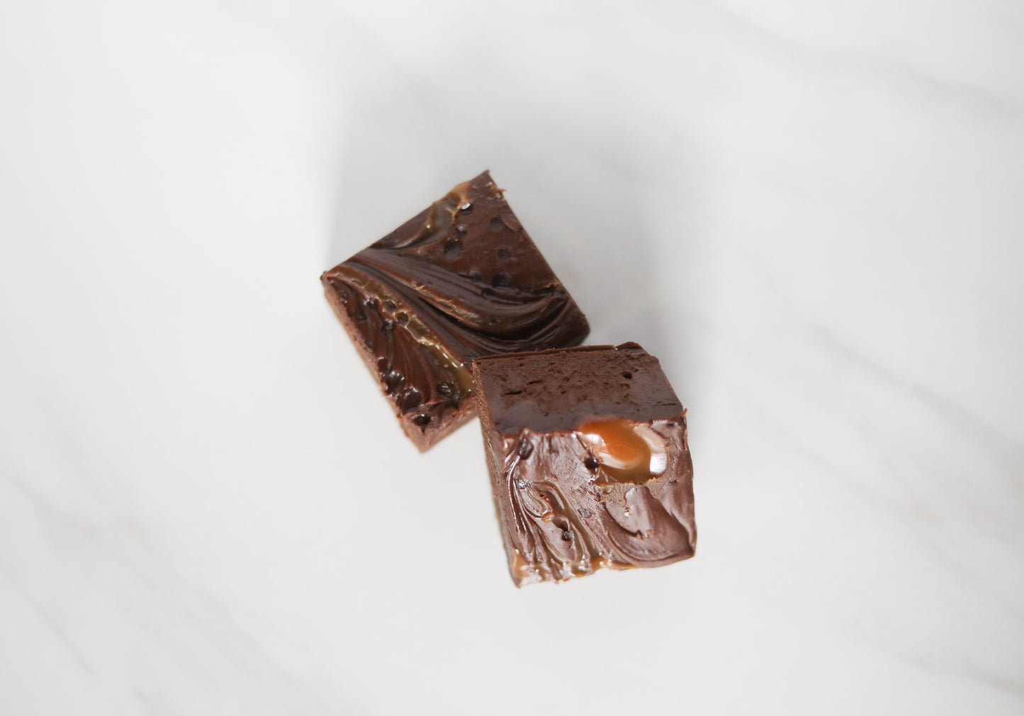 Dark Chocolate Salted Caramel Fudge